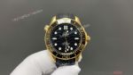 Omega Seamaster 300m 2824 Movement 42mm Black Face Rubber/Steel Band Watch